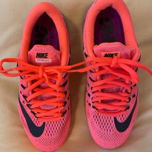 NIKE Air Max 2016 Womens Shoes Size 7 - Hyper Orange/Sunset Glow-Black